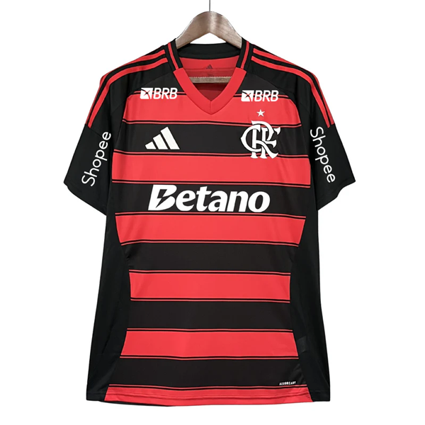 Camisa Flamengo Manga Curta Adidas 2025/2026 s/n Torcedor