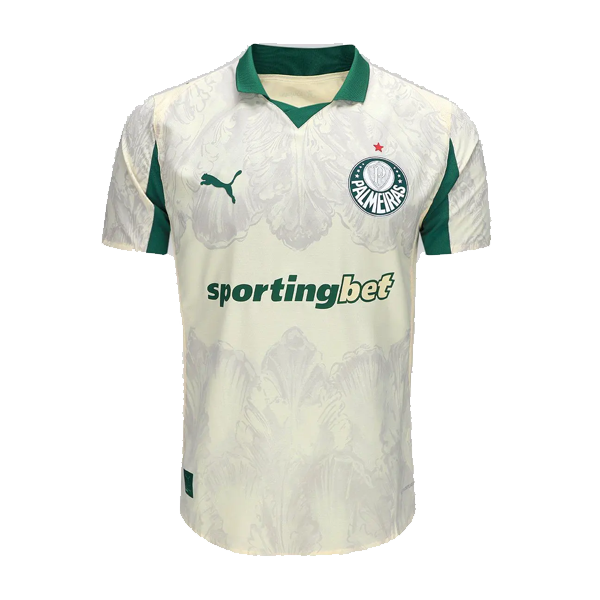Camisa Palmeiras Kidsuper Manga Curta Puma Off White